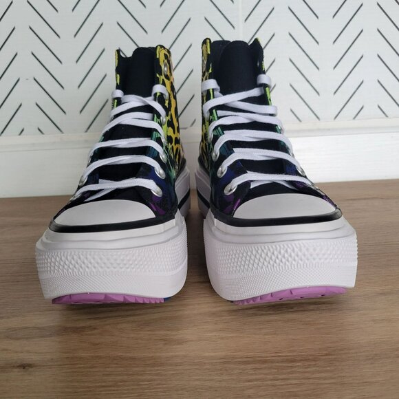 ⭐Converse Chuck Taylor Lift Platform Pride Size 3 Men's Shoes Leopard A15782C - Picture 4 of 10